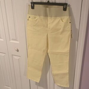 NWT - Foxcroft NYC Women's Yellow Jeans
